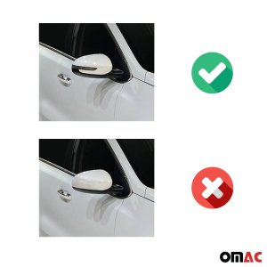 Kia Sportage Mirror Cover - Omac - S.Steel - Gloss Silver - 2017-2022